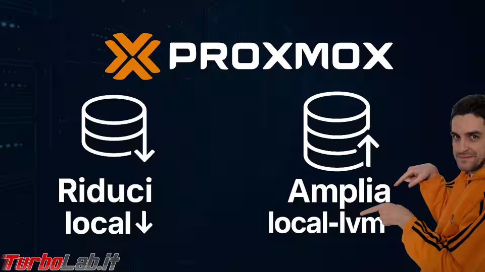 Immagine 1 proxmox riduci local espandi local-lvm