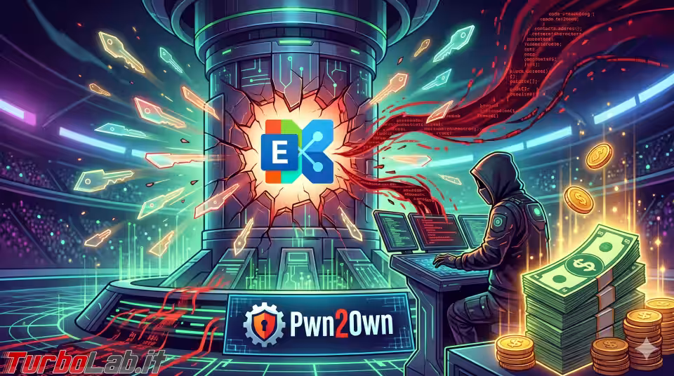 Pwn2Own 2026: Microsoft Exchange bucato per 200.000$, cadono anche Windows 11 e Red Hat Linux. 15 zero-day in un giorno (aggiornato: 17 maggio 2026, ore 10:57)