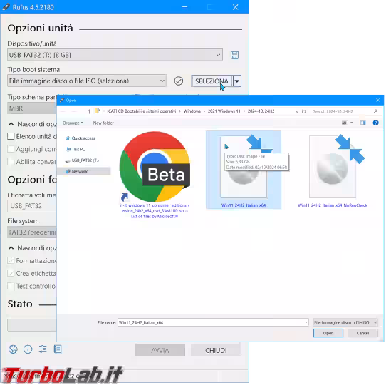 Immagine 4 rufus windows 1124h2