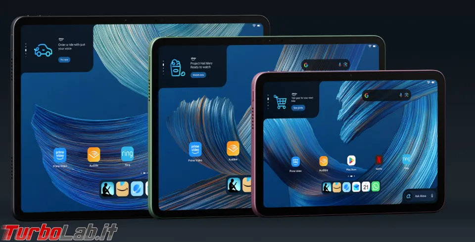 Amazon Alexa Tablet: arrivano Android 16 e Google Play Store, addio a Fire OS (aggiornato: 9 ottobre 2026, ore 07:07)