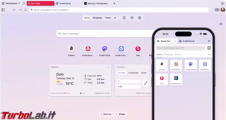 Vivaldi 8.0 riprogetta l'interfaccia con Unified e 6 layout, niente intelligenza artificiale (aggiornato: 22 maggio 2026, ore 07:11)