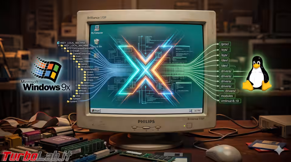 WSL9x: un kernel Linux dentro Windows 9x, senza virtualizzazione (aggiornato: 23 aprile 2026, ore 10:55)